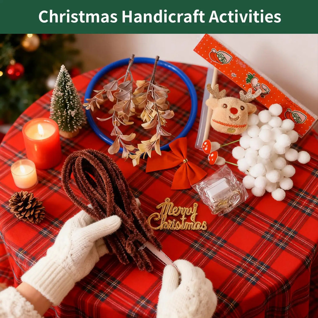 Christmas Wreath Making Kits For Adults Light Up Craft Set Rustic Wreath Ornament For Art Teachers Family Activities Homeowners