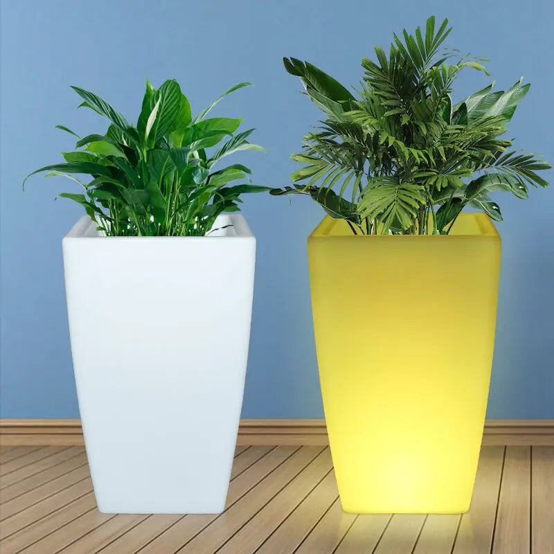 LED Flower Pot Lamp Glow Standing Christmas Lights for Home or Hotel Party Decorations Elegant Planters Planter Pot