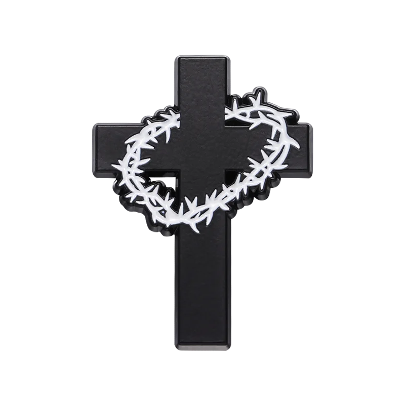28styles Jesus Cross Enamel Pins Christian Clothing Decorative Brooches Jesus Fish Lapel Badge Backpack Cap Jewelry Accessories