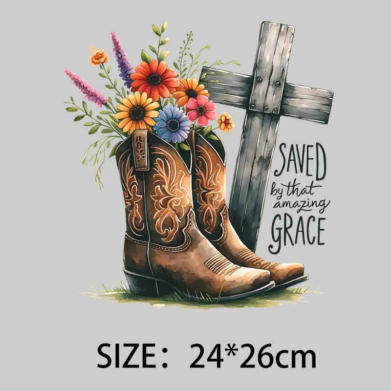 Christian Symbol Art Jesus - related Motifs Heat Transfers for Clothing Colorful Creations Stretch - resistant Stickers DIY