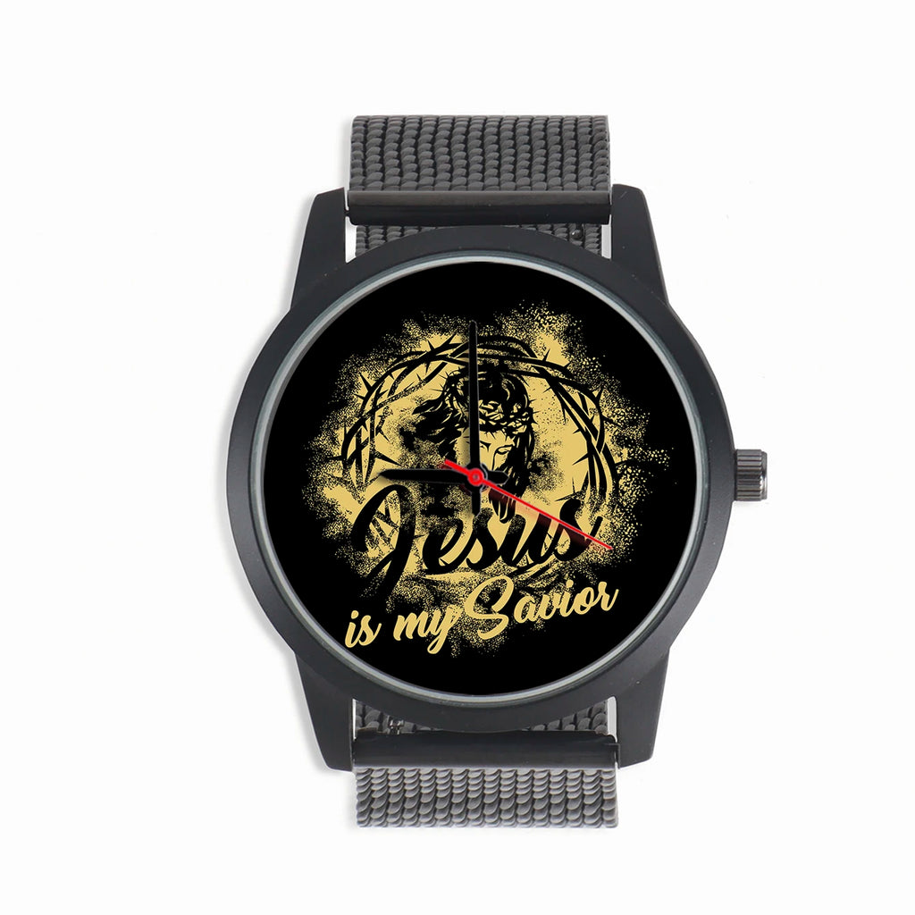 Factory Store Jesus Design Christianity Son of God Style Clothing Matching Gifts for Christian Men's Battery Quartz Wrist Watch