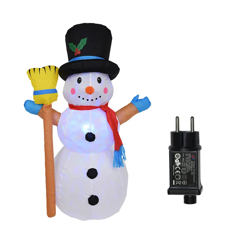 Cross-border special 1.2-meter Christmas lights, garden decorations, rotating lights, inflatable Christmas snowman models