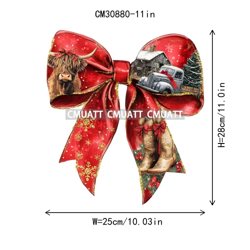 Coquette Jesus Glory To God In The Highest Christian Merry And Bright Christmas DTF Heat Transfer Stickers Iron On For Clothing