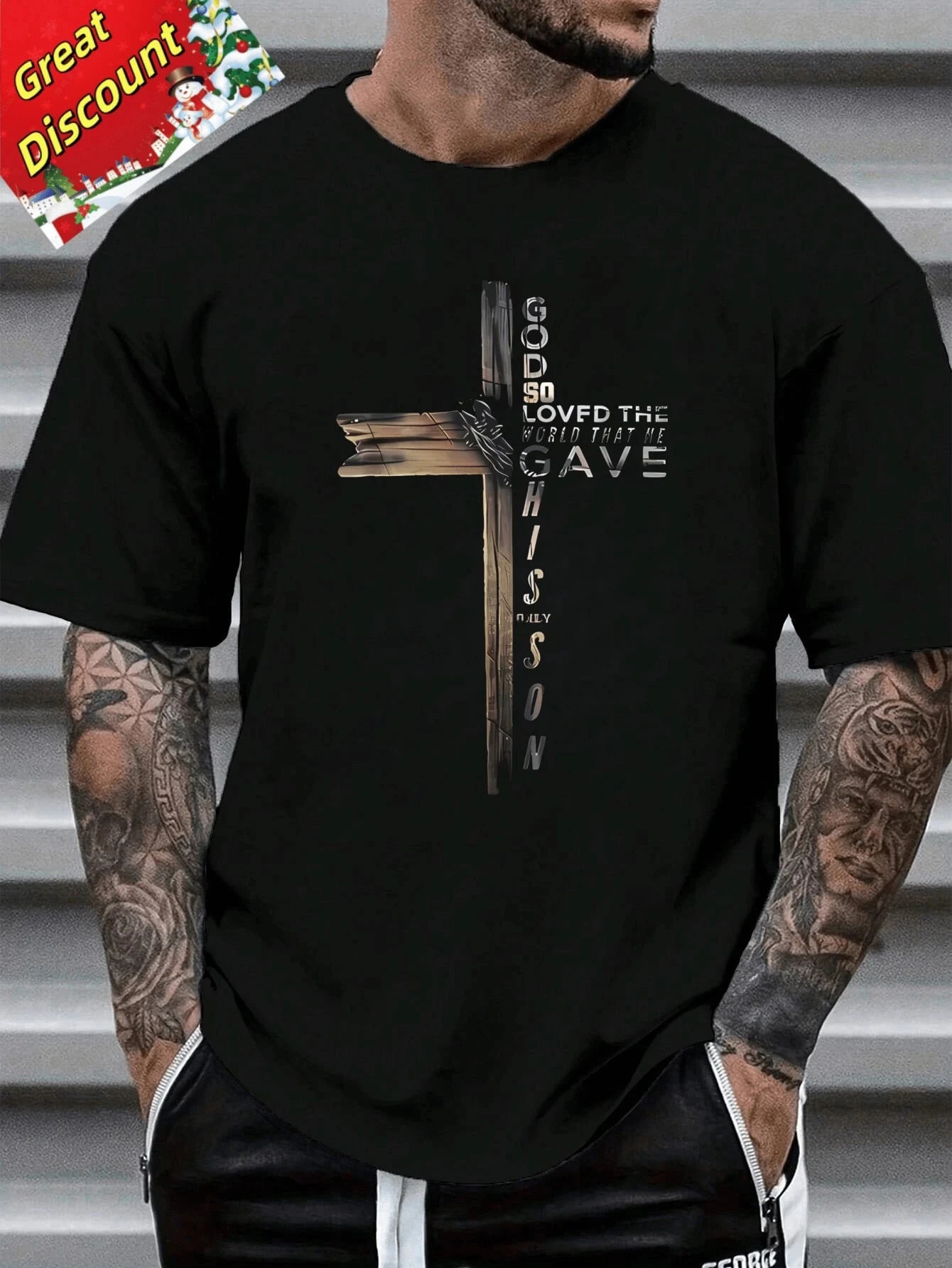 New Men's Y2K Oversized Harajuku Cotton Men's Hip Hop Clothing T-shirt Christian Goth Retro T-shirt for Men and Women