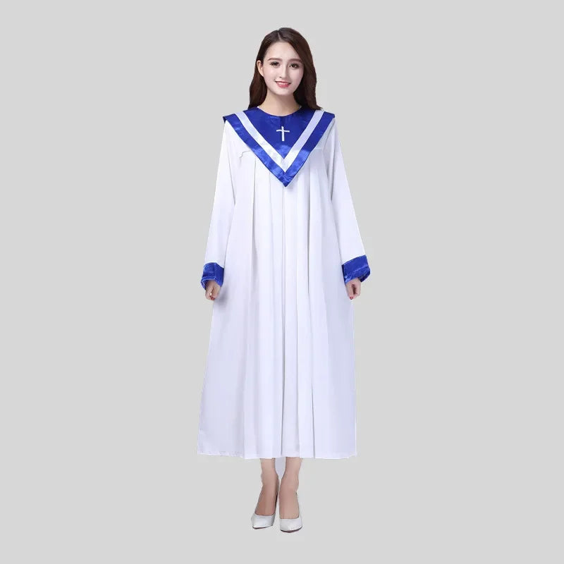 Christ Jesus Taught The Holy Costume Women Christian Sing Dress Jesus Class Service Outfit Christmas Holy Trinity Sacred Robe