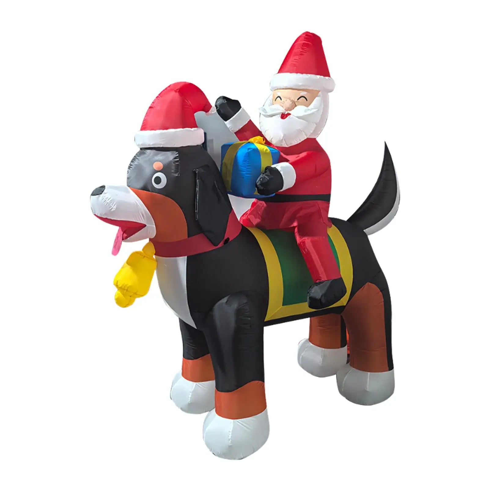 Santa Claus Lighted Christmas Inflatable Xmas Decor for Backyard Home Garden