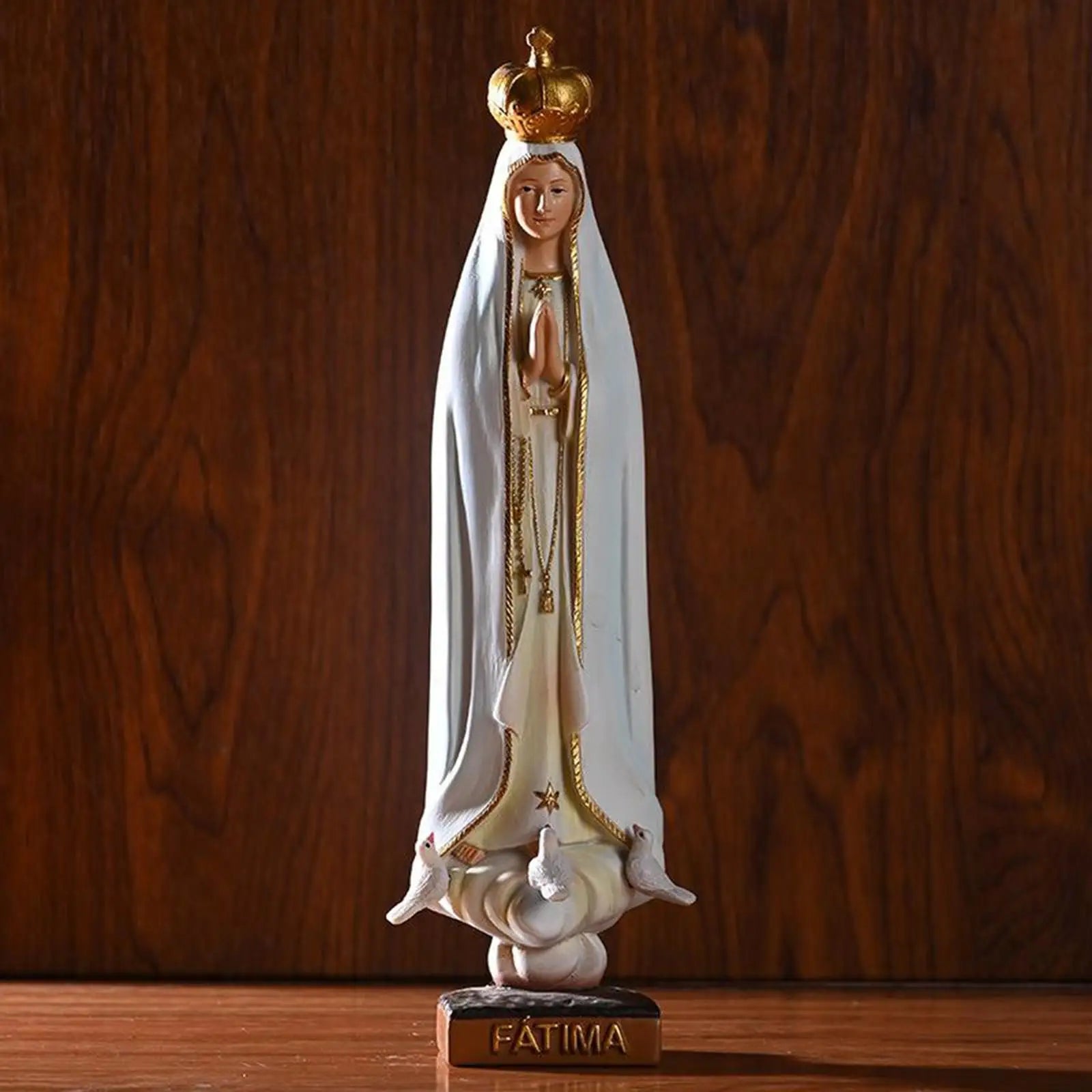 Mary Statue, Resin Christian Jesus Religious Figurine Church Decoration
