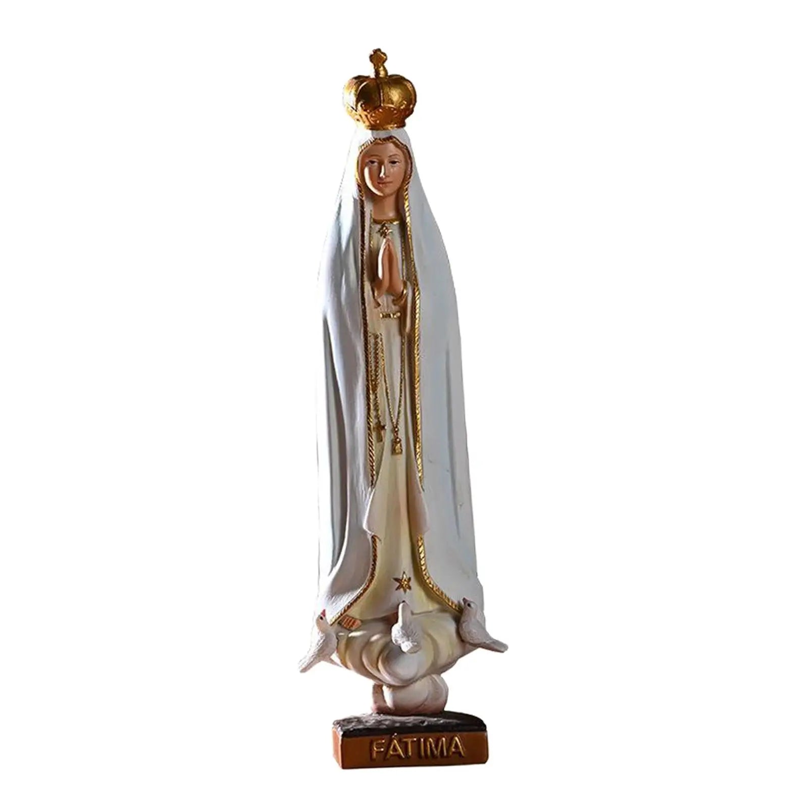 Mary Statue, Resin Christian Jesus Religious Figurine Church Decoration