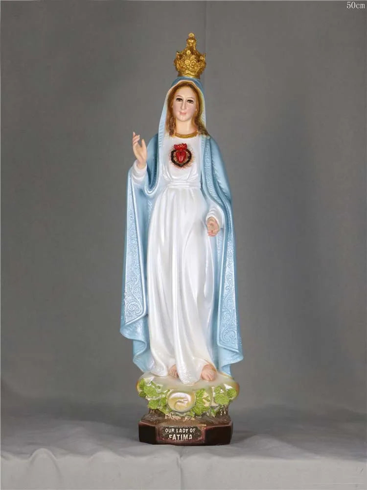 50cm large Christianity Catholicism holy figure Our lady of Fatima Virgin Mary Goddess HOME family protection blessing statue