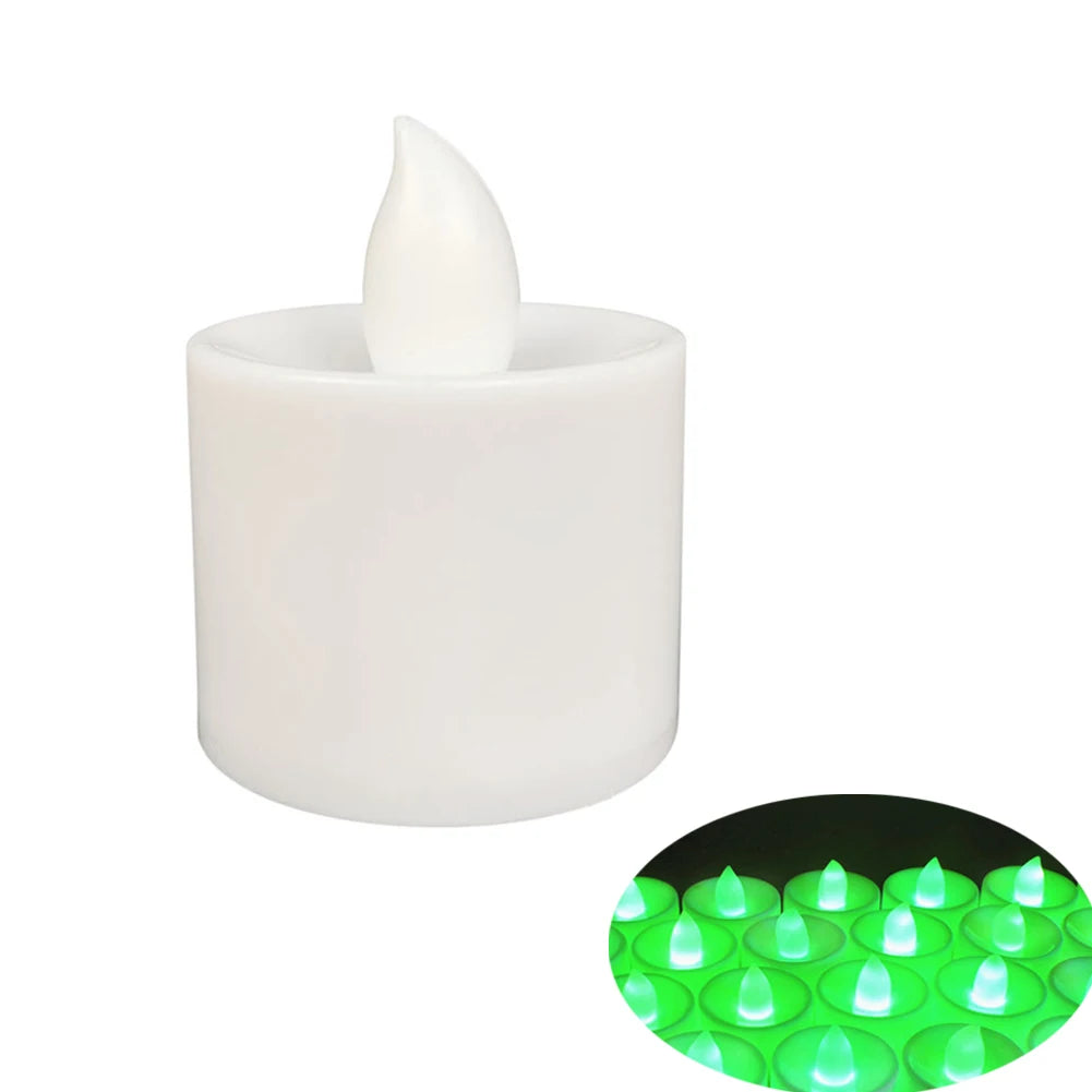 12pcs Mini LED Candle Lights, Flameless LED Tea Lights Candles, Reusable Night Lamp, Votive Tealight, Romantic Home Decor