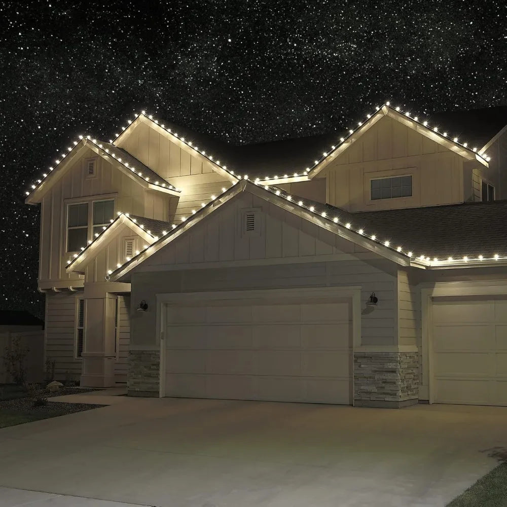 Yellow C9 Faceted LED Christmas Light Bulbs Set of 500 - Durable Indoor & Outdoor Replacement Bulbs for Holiday Decor