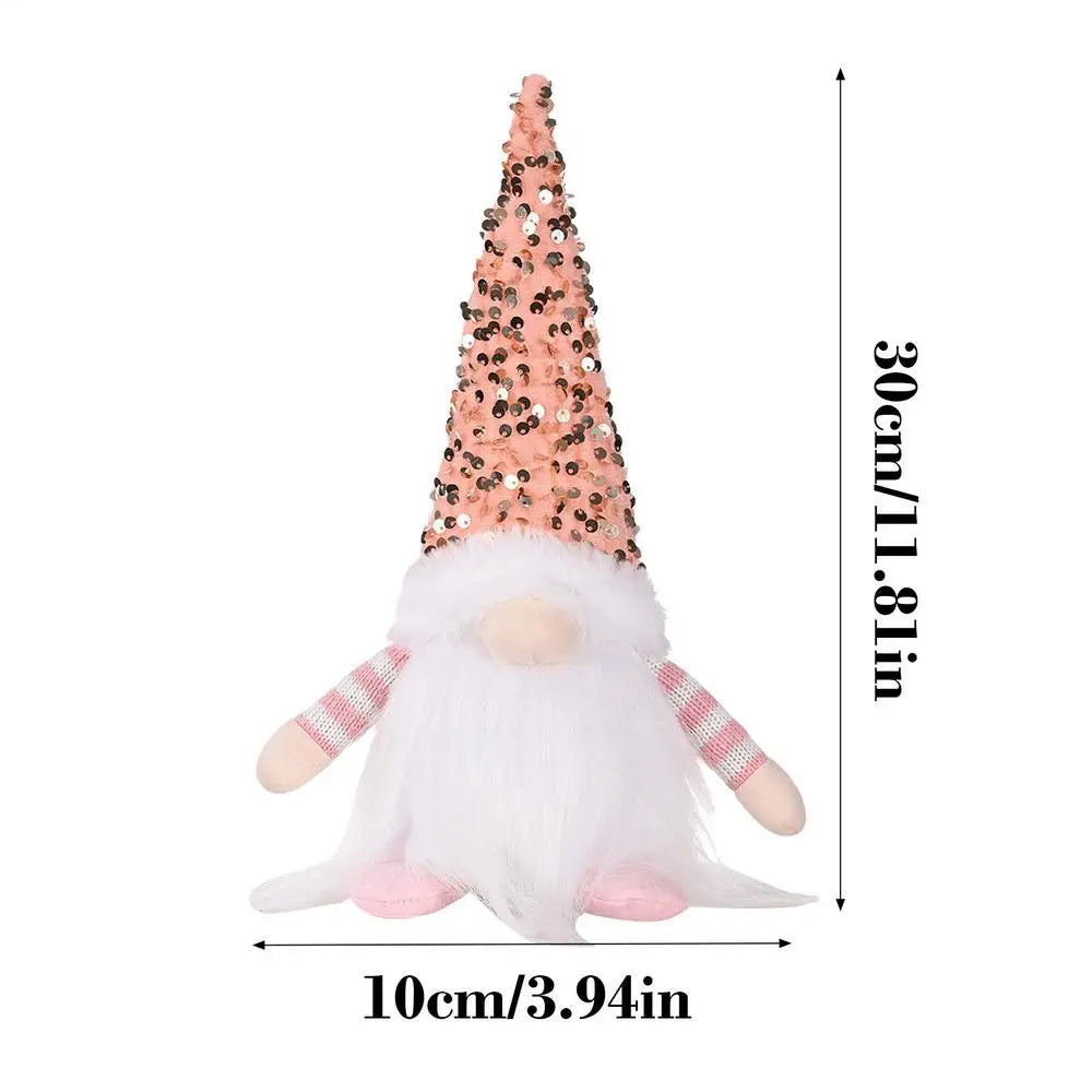 Christmas Gnomes 12-Inch Battery Powered Plush Doll Battery-operated Lighted Gnomes For Thanksgiving Holiday Winter Festive Home