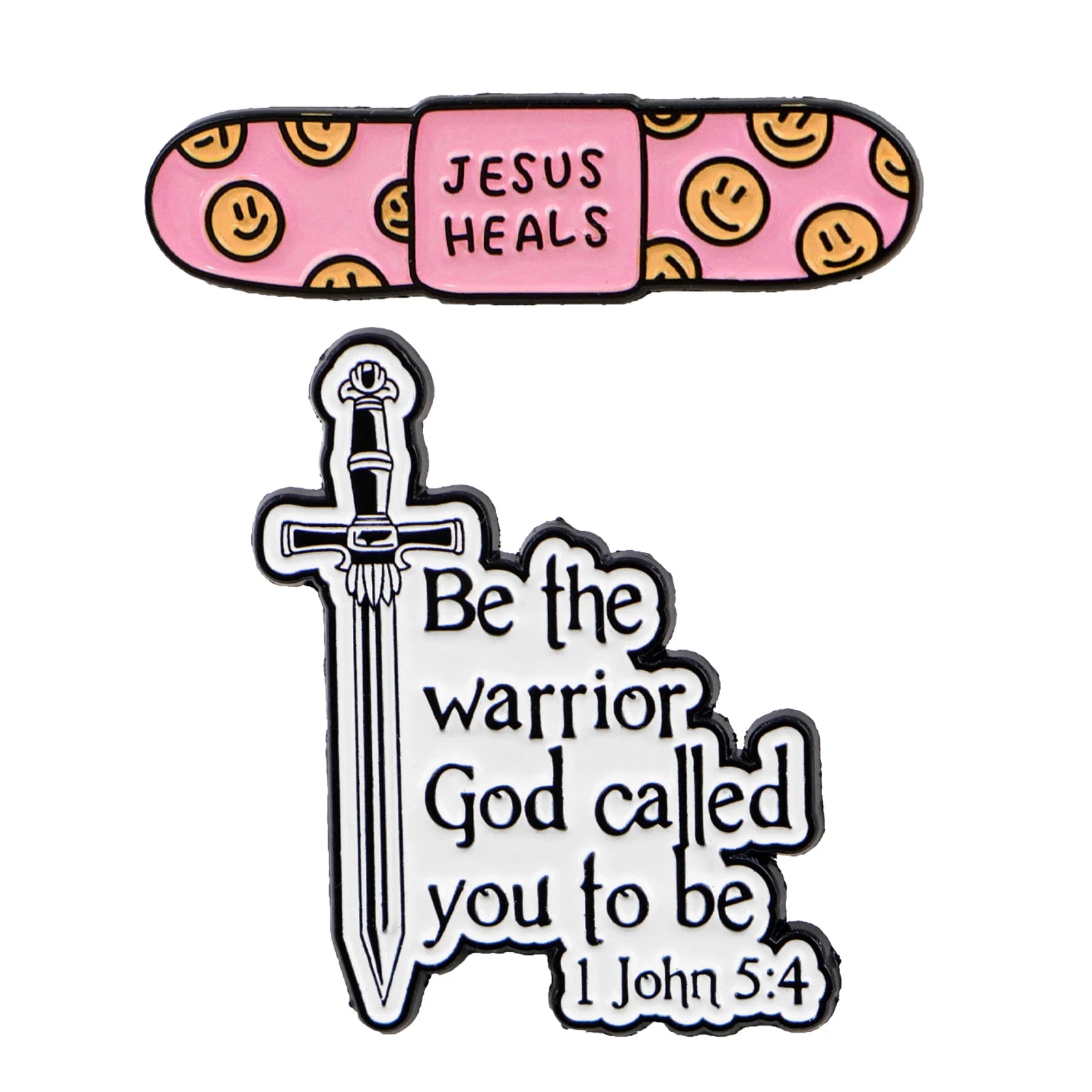 Jesus & Bible Enamel Pin Inspirational Christian Brooch Pines Lapel Pins Badge on Backpack Clothing Accessories Jewelry Gifts