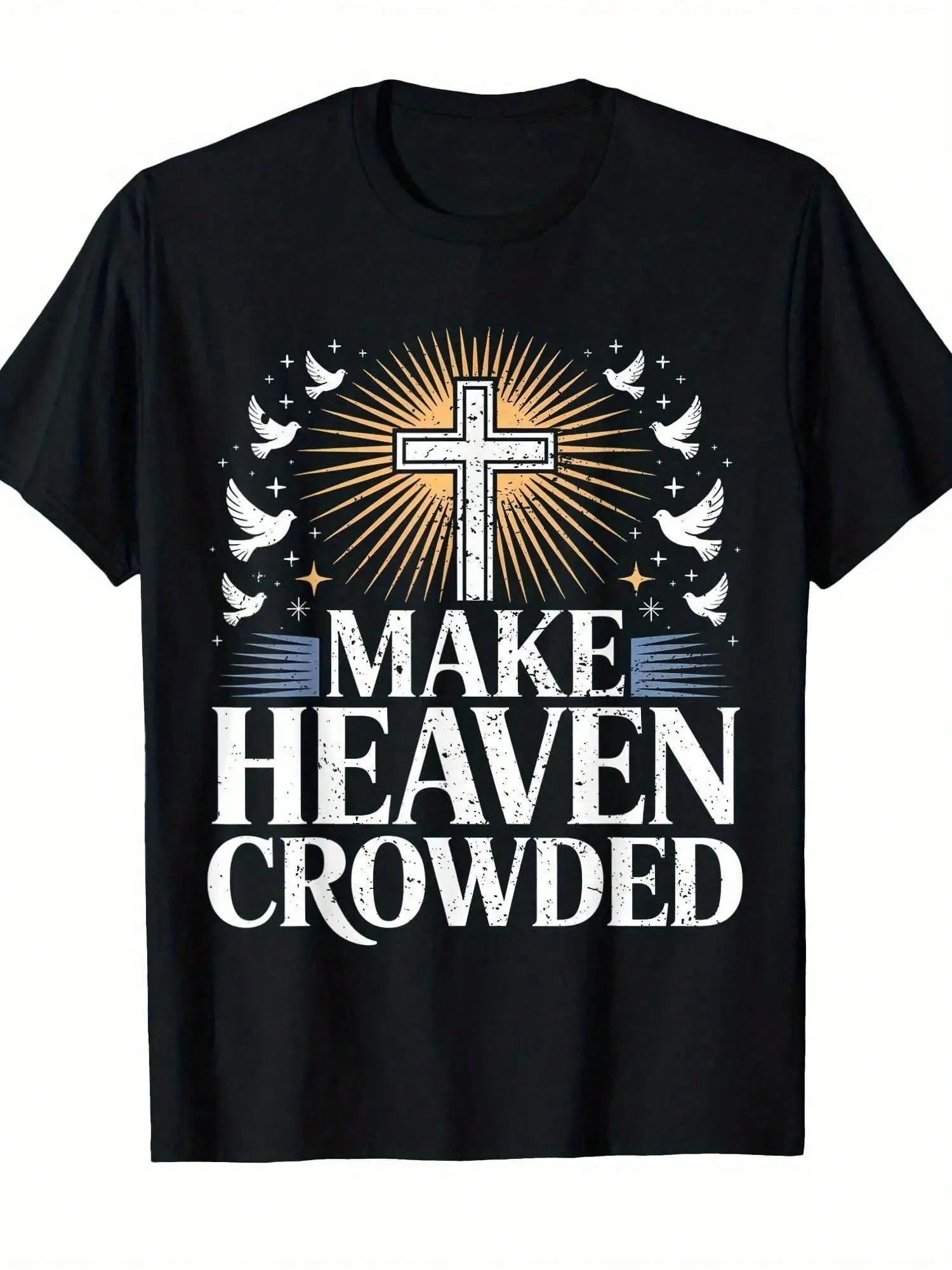 New Men's Y2K Oversized Harajuku Cotton Men's Hip Hop Clothing T-shirt Christian Goth Retro T-shirt for Men and Women