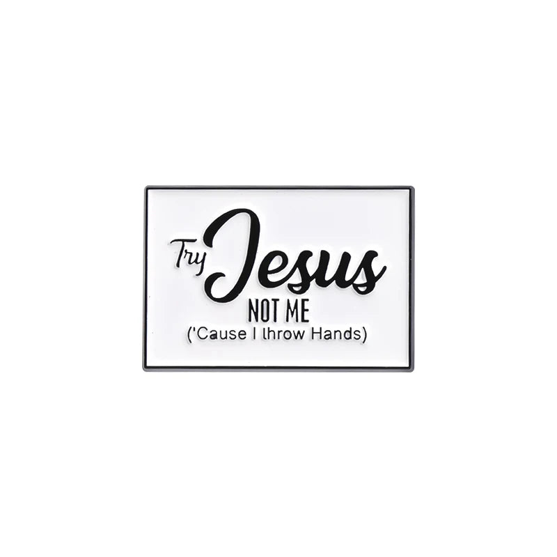 28styles Jesus Cross Enamel Pins Christian Clothing Decorative Brooches Jesus Fish Lapel Badge Backpack Cap Jewelry Accessories