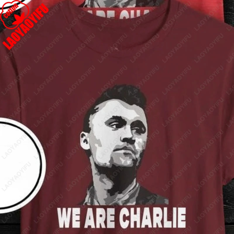We Are Charlie Kirk Make America Great Again tshirt Turning Point Freedom Conservative Christian Clothing Men Women Cotton Tops