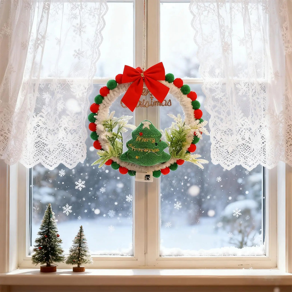 Christmas Wreath Making Kits For Adults Light Up Craft Set Rustic Wreath Ornament For Art Teachers Family Activities Homeowners