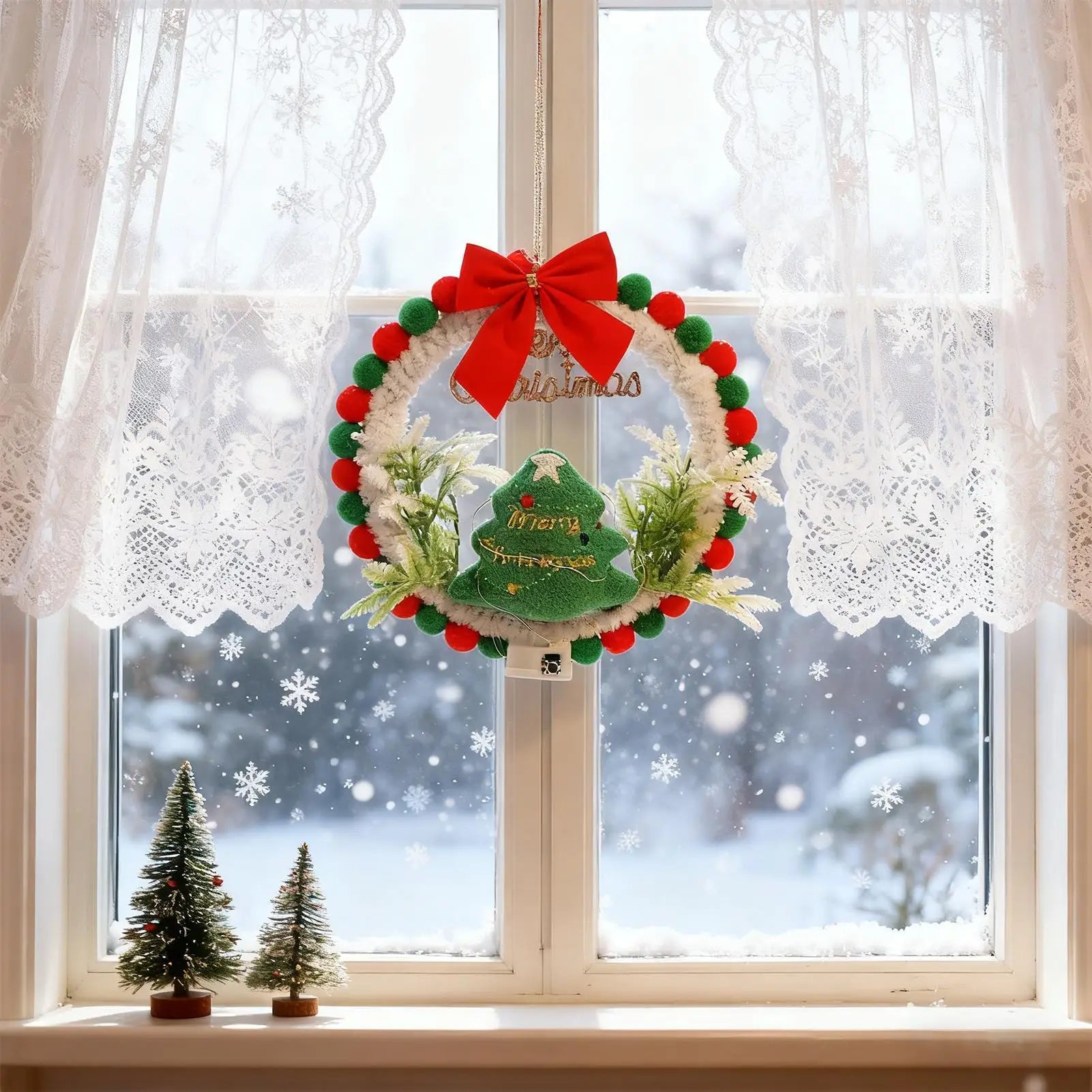 Christmas Wreath Making Kits For Adults Light Up Craft Set Rustic Wreath Ornament For Art Teachers Family Activities Homeowners