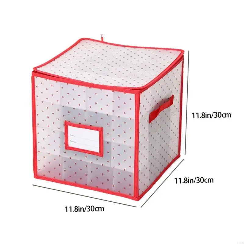 Foldable 64 Compartment Organizers Box Waterproof PVC for Christmas Light Storage Y5GB