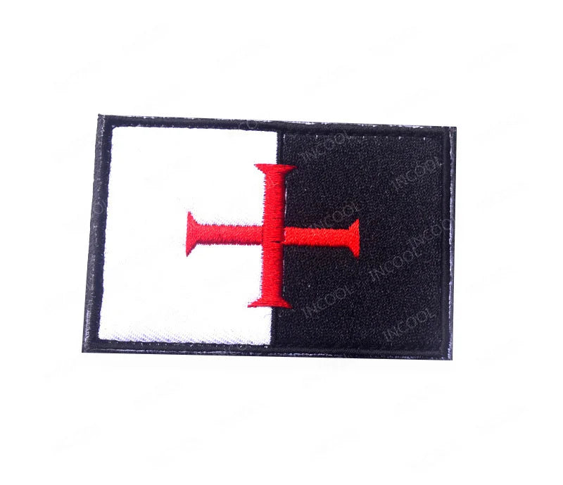 Jesus Fish Embroidered Patches God Christian Cross Sign Strip Embroidery Shoulder Appliqued Hook Loop Chevron For Clothing Cap