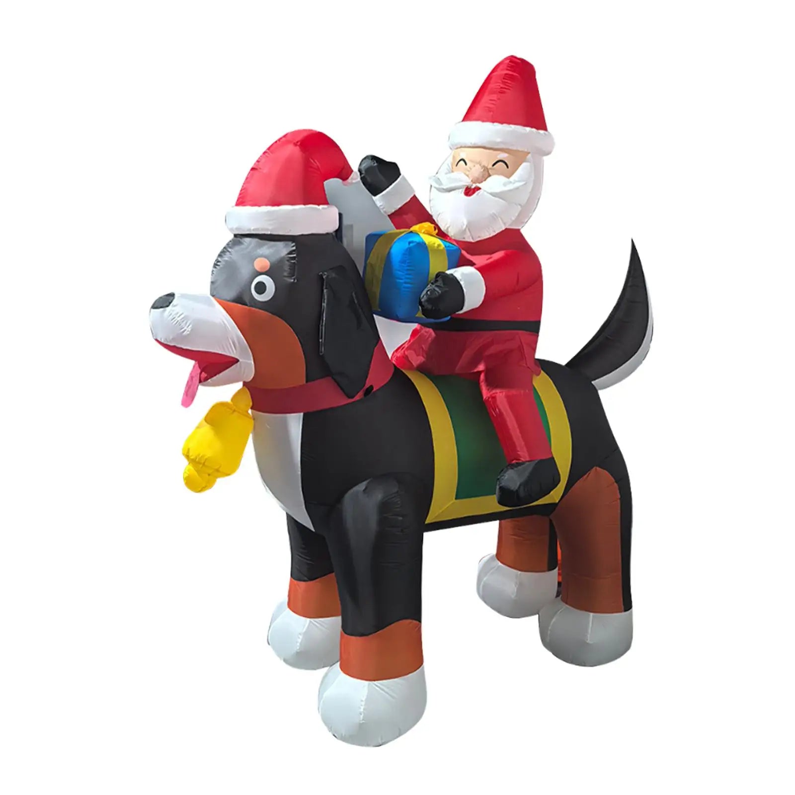 Santa Claus Lighted Christmas Inflatable Xmas Decor for Backyard Home Garden