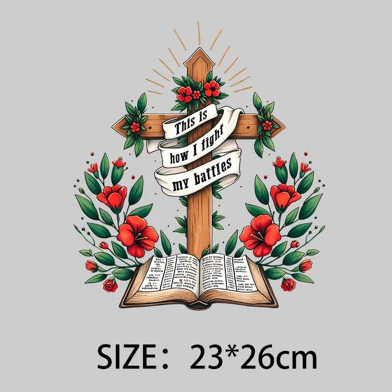 Christian Symbol Art Jesus - related Motifs Heat Transfers for Clothing Colorful Creations Stretch - resistant Stickers DIY