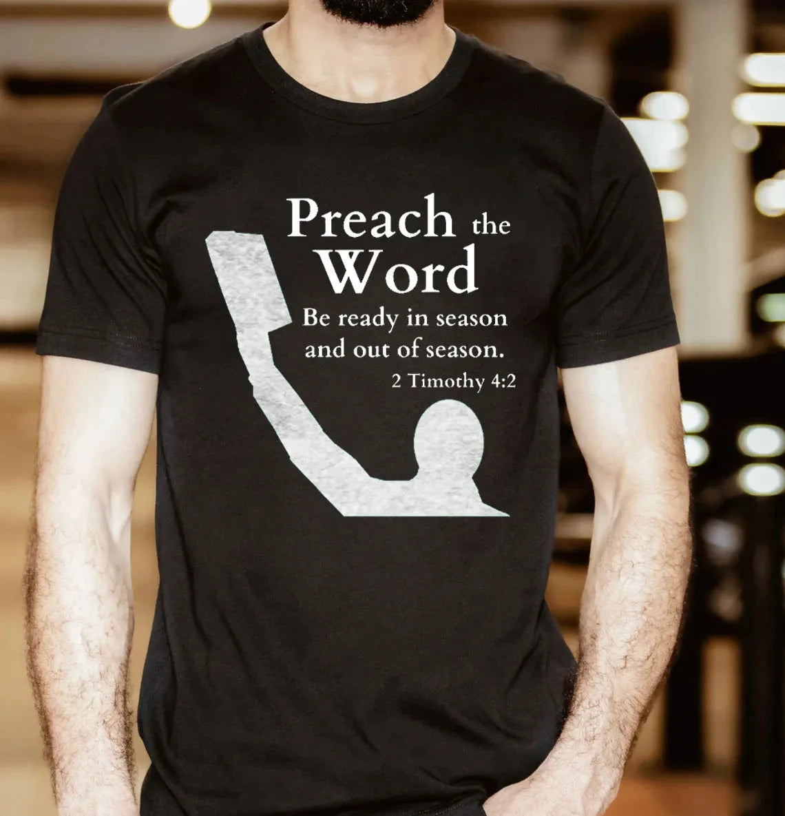 Preach The Word Christian T-Shirt Men's and Women's Short Sleeve Cotton Tees Y2k Shirt Men Clothing Summer Blouse Oversize Tops