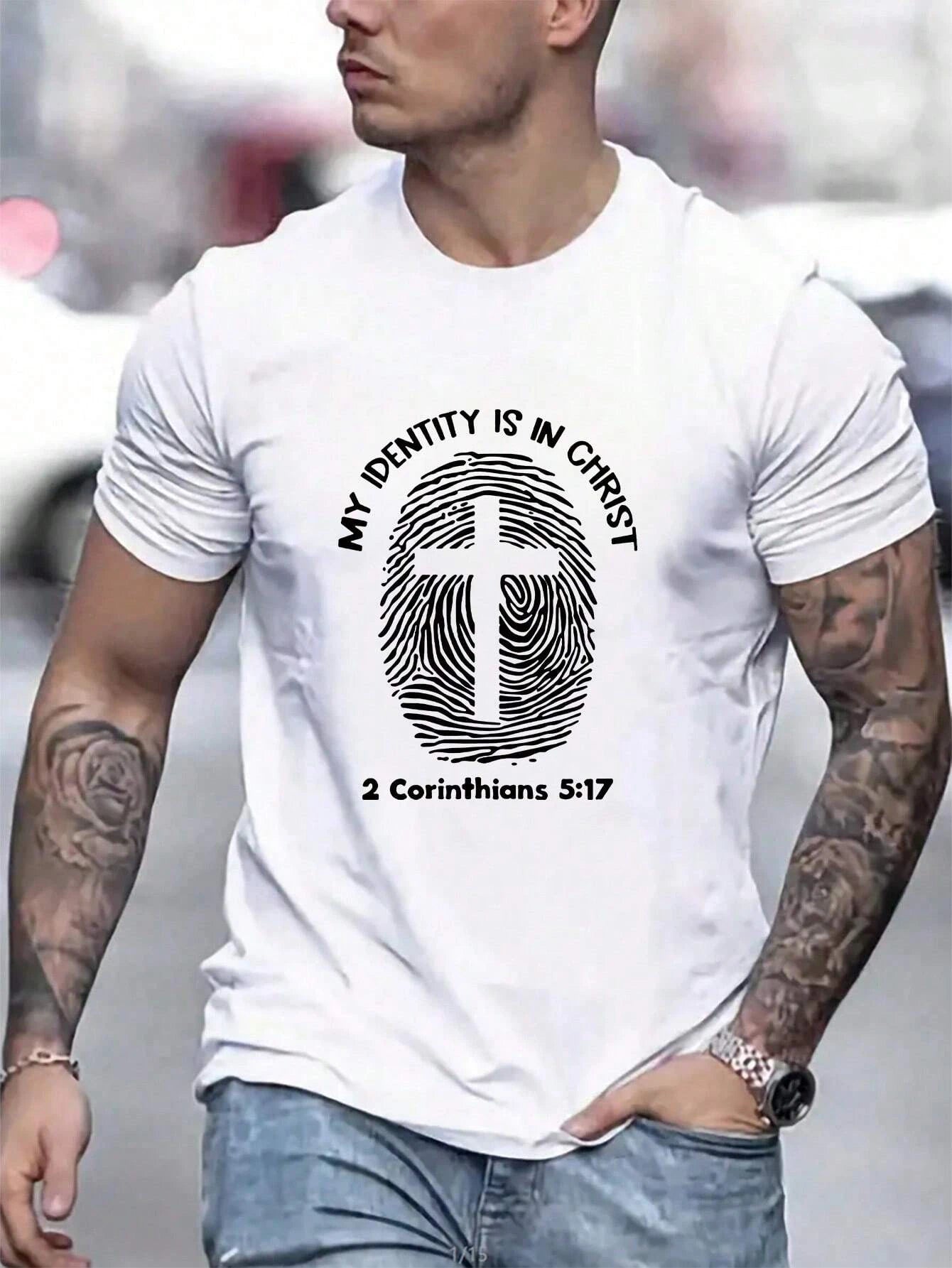 New Men's Y2K Oversized Harajuku Cotton Men's Hip Hop Clothing T-shirt Christian Goth Retro T-shirt for Men and Women
