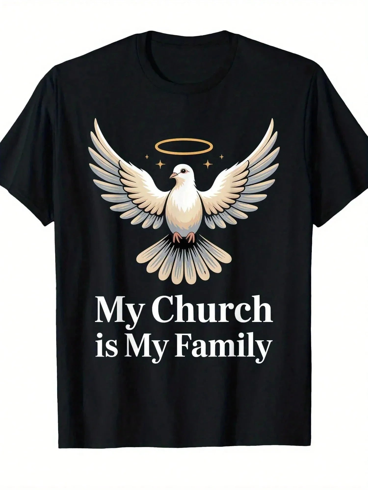 New Men's Y2K Oversized Harajuku Cotton Men's Hip Hop Clothing T-shirt Christian Goth Retro T-shirt for Men and Women