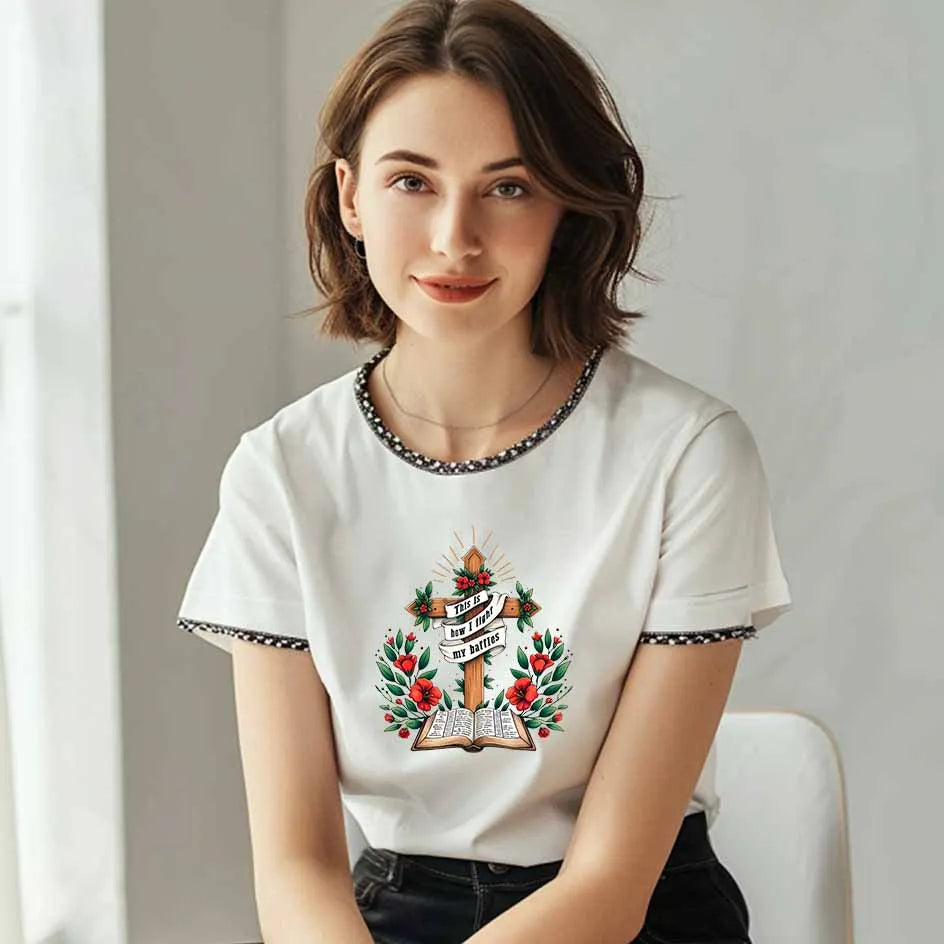 Christian Symbol Art Jesus - related Motifs Heat Transfers for Clothing Colorful Creations Stretch - resistant Stickers DIY