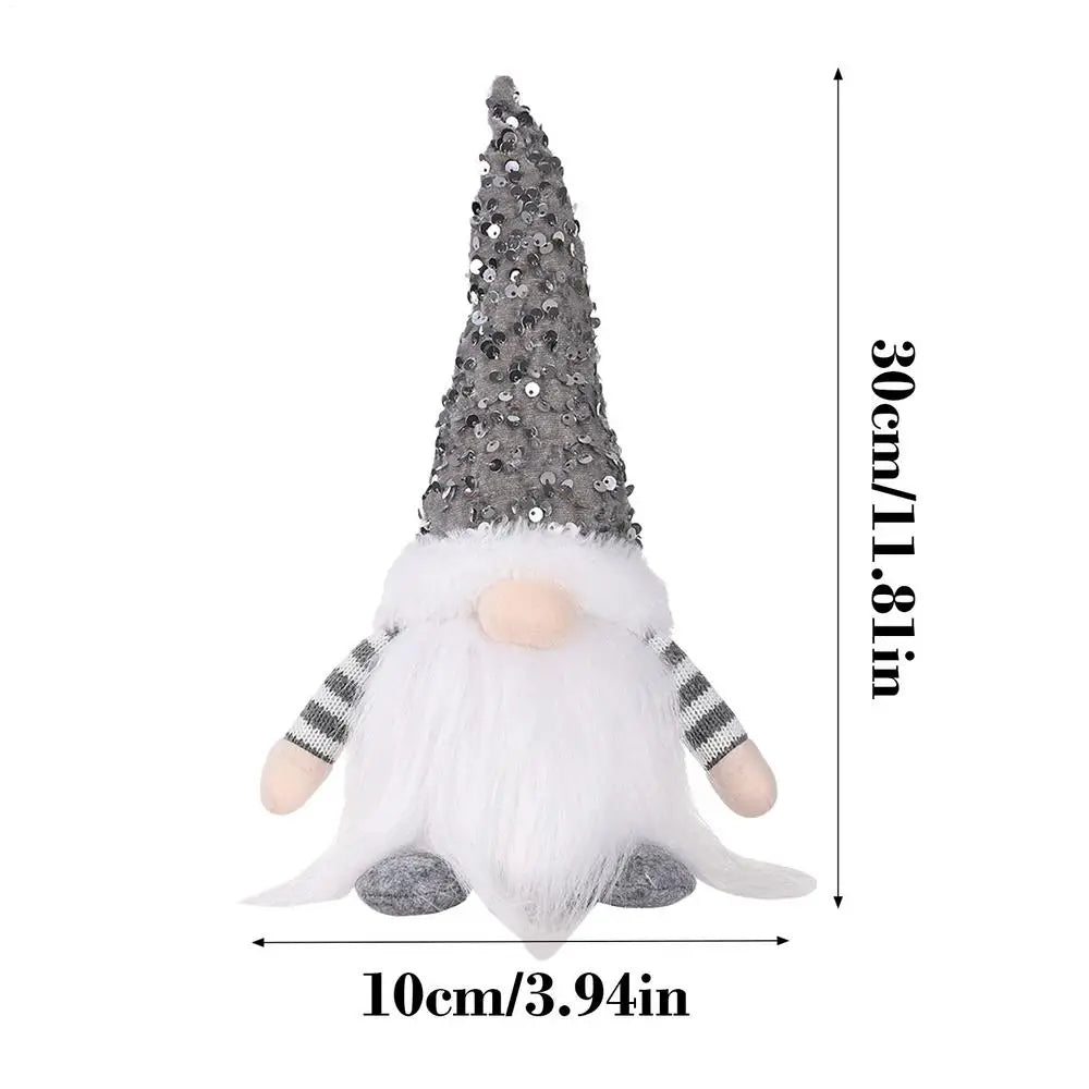 Christmas Gnomes 12-Inch Battery Powered Plush Doll Battery-operated Lighted Gnomes For Thanksgiving Holiday Winter Festive Home