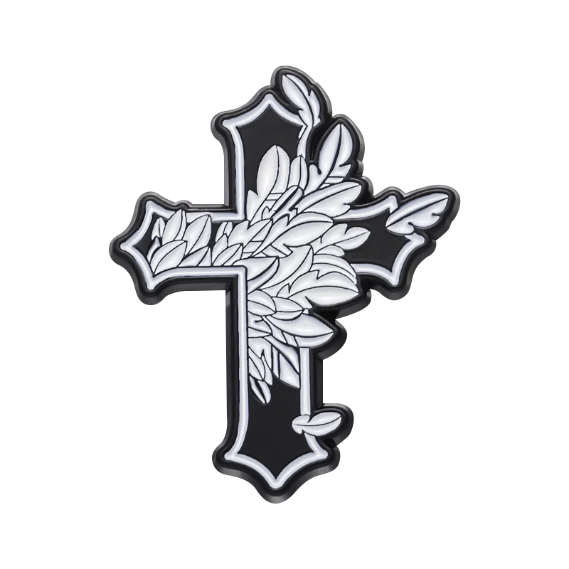 28styles Jesus Cross Enamel Pins Christian Clothing Decorative Brooches Jesus Fish Lapel Badge Backpack Cap Jewelry Accessories