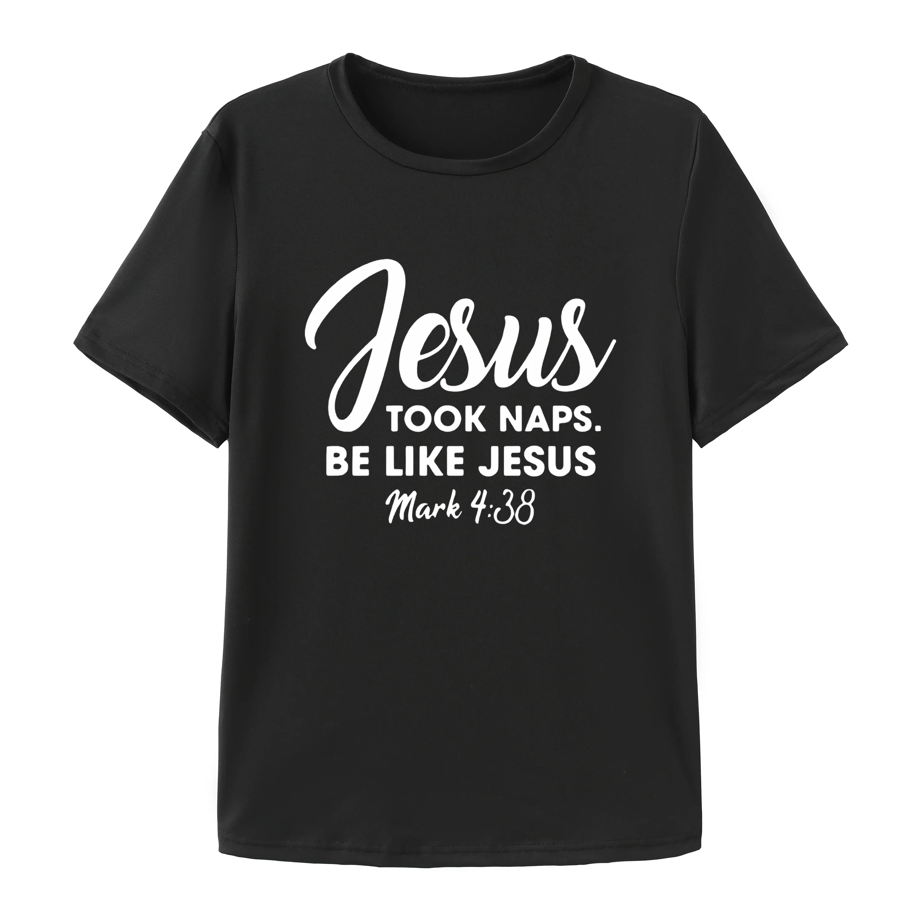 Jesus Took Naps Be Like Jesus Mens Christian t-Shirt T-shirt Fashion Casual Summer Top 2024 New Harajuku Womans Clothing