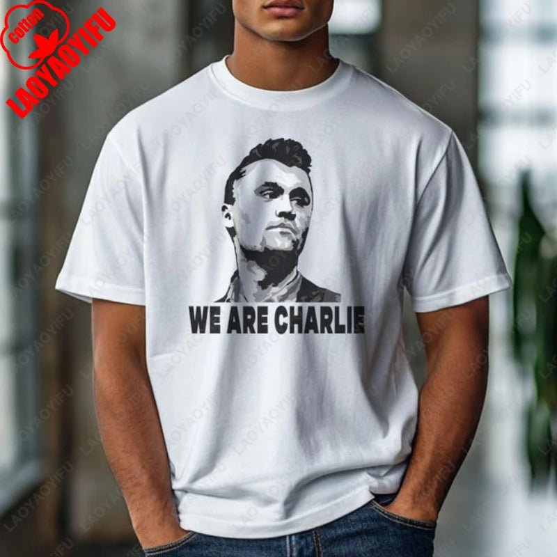We Are Charlie Kirk Make America Great Again tshirt Turning Point Freedom Conservative Christian Clothing Men Women Cotton Tops