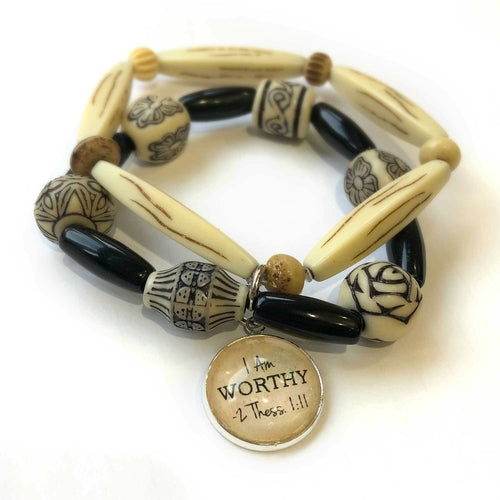 "Unfinished" Christian Glass Charm for Jewelry Making, 20mm, Gold or