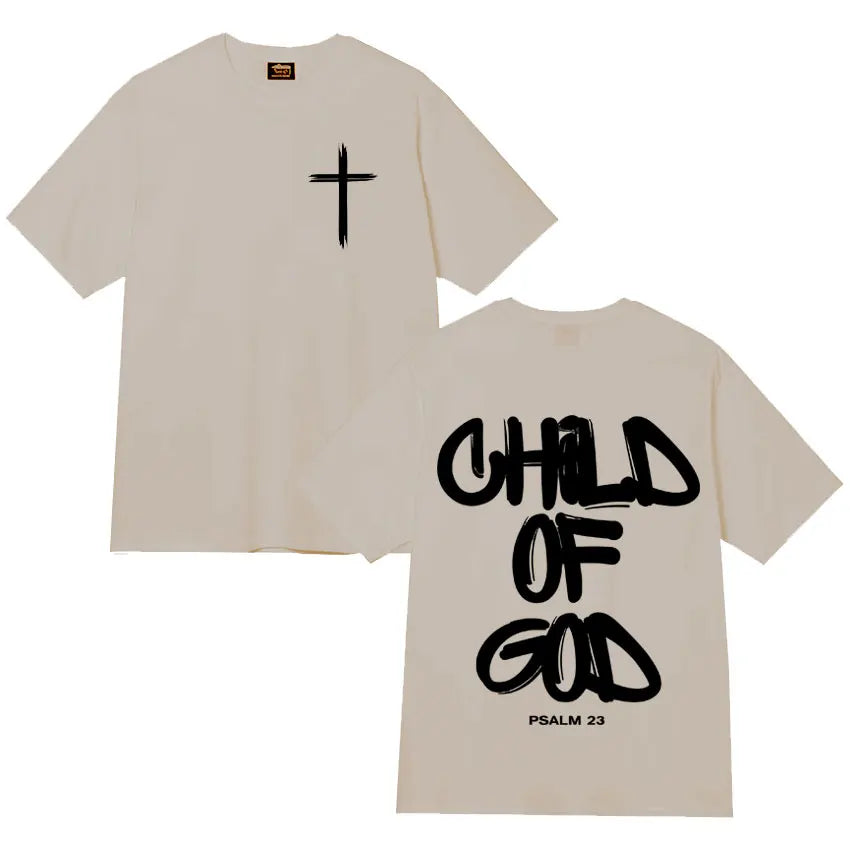 Ghod of God Bible Christian Religious Jesus Graphics Print Women Tshirt Mens Clothing High Quality T Shirt Streetwear