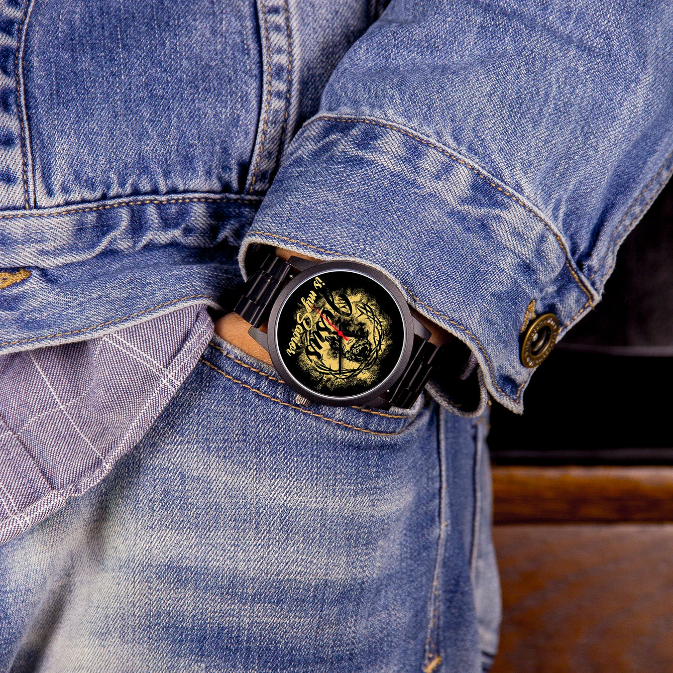 Factory Store Jesus Design Christianity Son of God Style Clothing Matching Gifts for Christian Men's Battery Quartz Wrist Watch