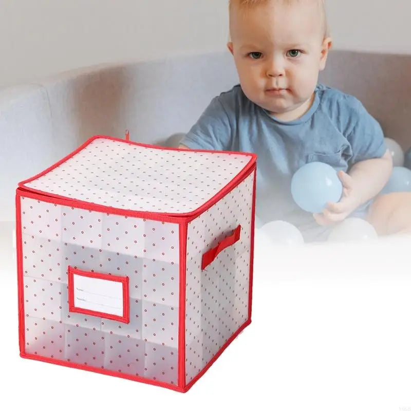 Foldable 64 Compartment Organizers Box Waterproof PVC for Christmas Light Storage Y5GB