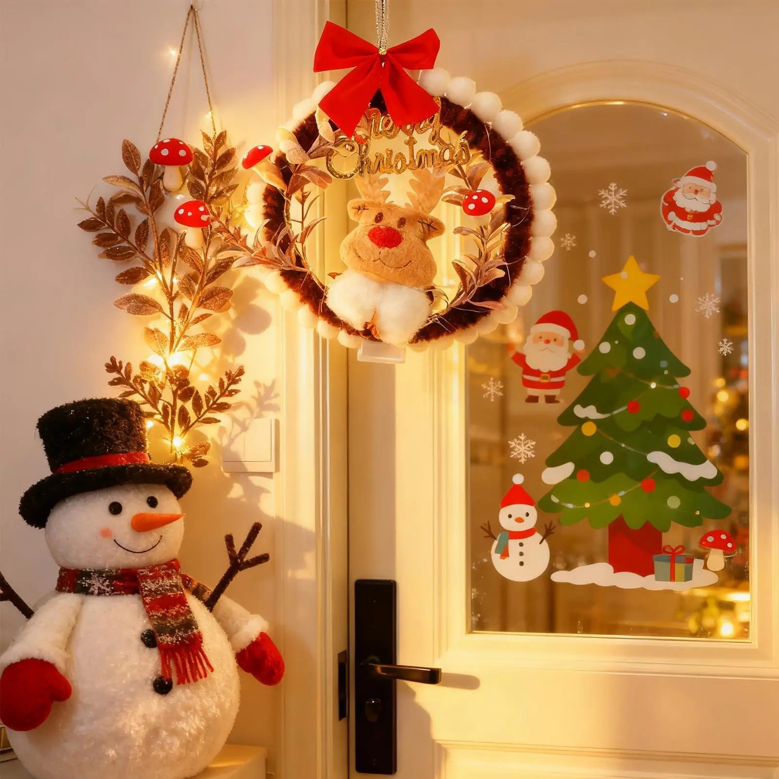 Christmas Wreath Making Kits For Adults Light Up Craft Set Rustic Wreath Ornament For Art Teachers Family Activities Homeowners