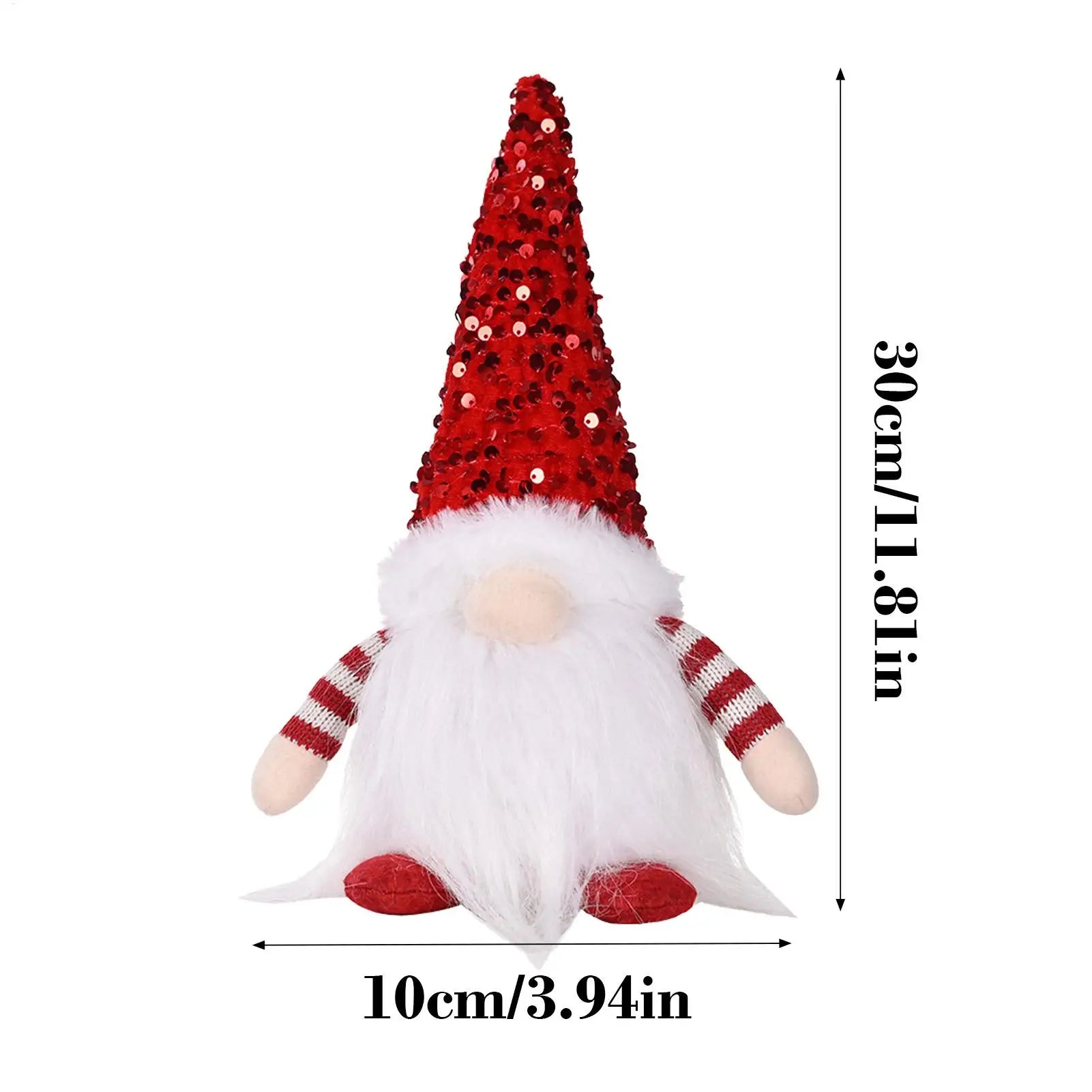Christmas Gnomes 12-Inch Battery Powered Plush Doll Battery-operated Lighted Gnomes For Thanksgiving Holiday Winter Festive Home