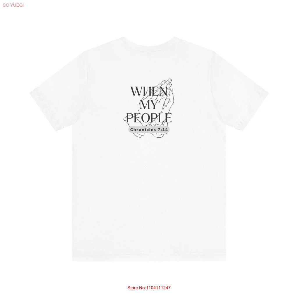 Christian T Shirt My People Chronicles 7 14 Bible Verse Apparel Religious Top Inspirational Clothing