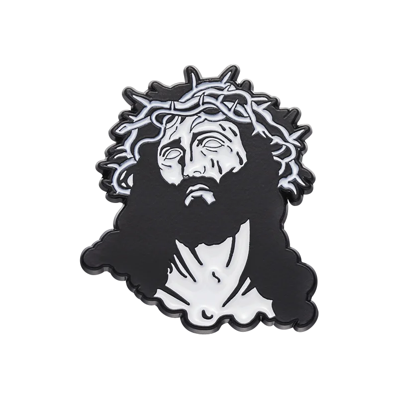 28styles Jesus Cross Enamel Pins Christian Clothing Decorative Brooches Jesus Fish Lapel Badge Backpack Cap Jewelry Accessories