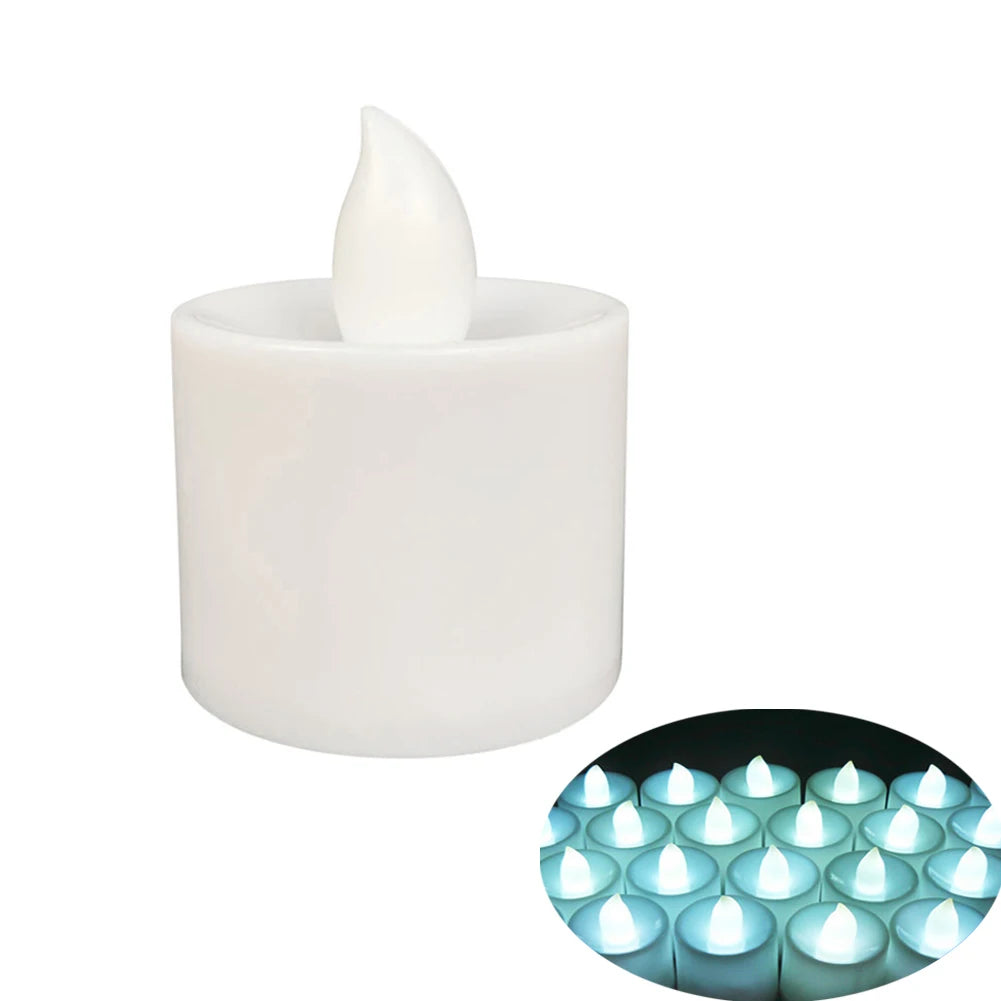 12pcs Mini LED Candle Lights, Flameless LED Tea Lights Candles, Reusable Night Lamp, Votive Tealight, Romantic Home Decor