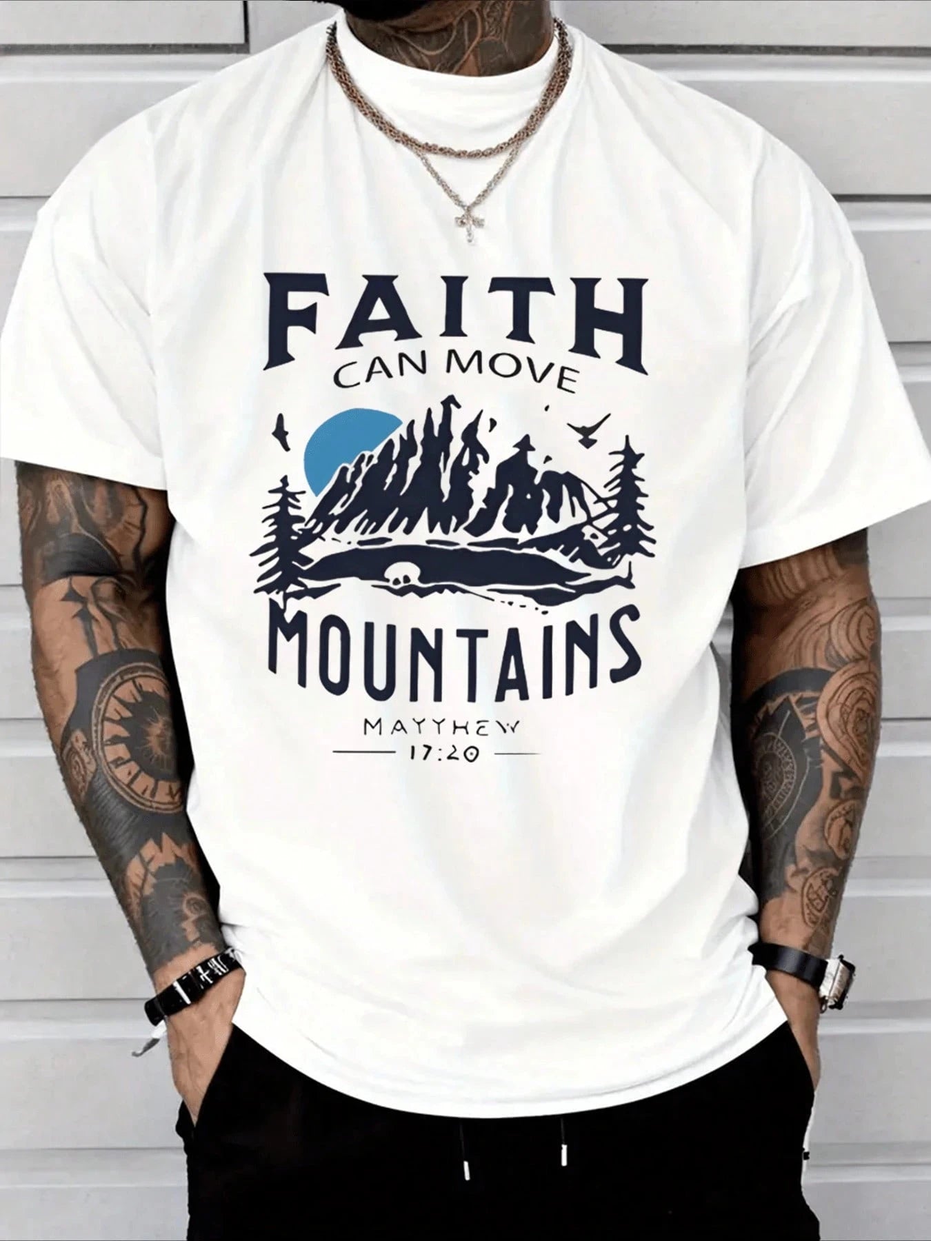 New Men's Y2K Oversized Harajuku Cotton Men's Hip Hop Clothing T-shirt Christian Goth Retro T-shirt for Men and Women