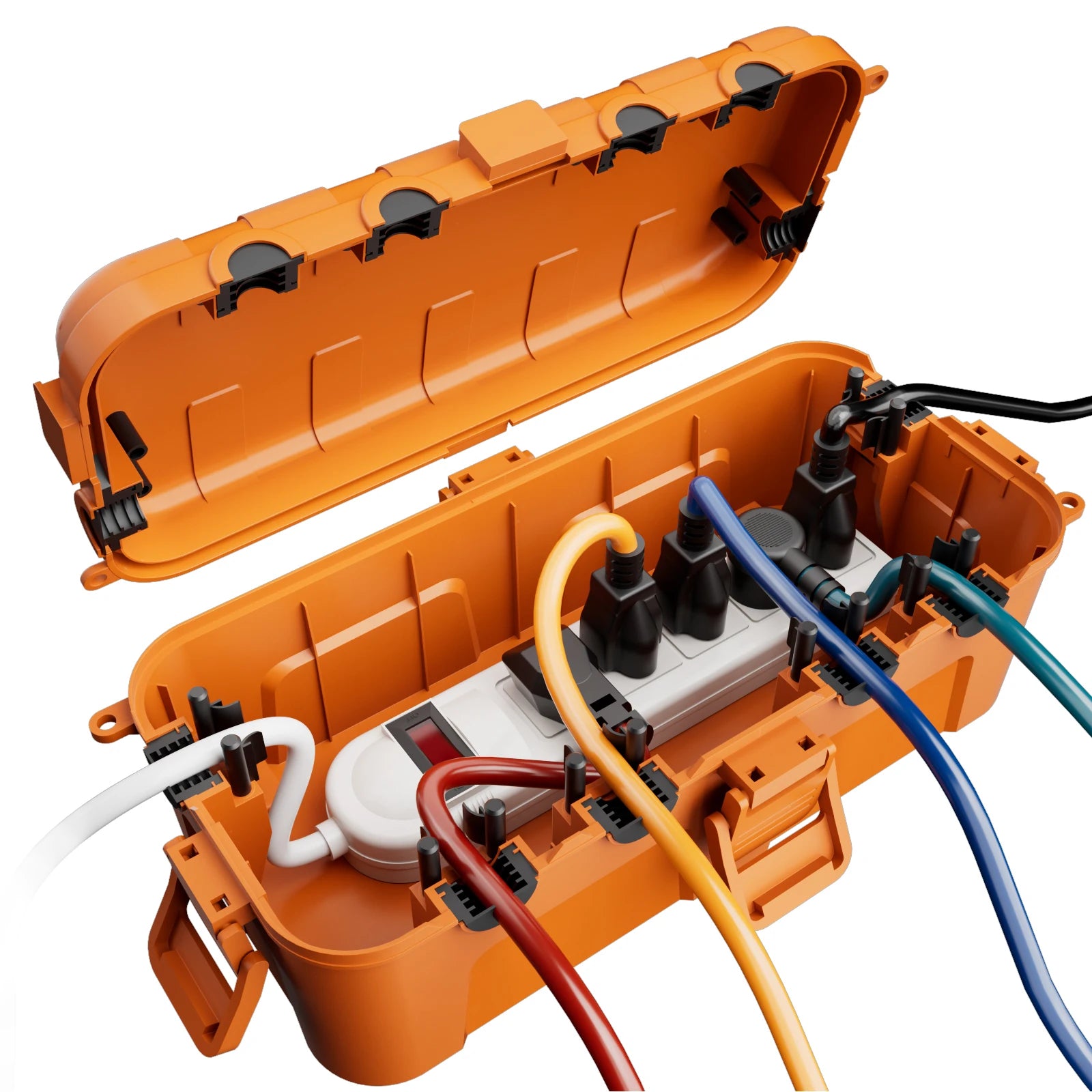 IP54 Waterproof Electrical Cover for Halloween/Christmas Decoration Outdoor Cable Box for Power Cables/Plugs/Lights/Garden Timer