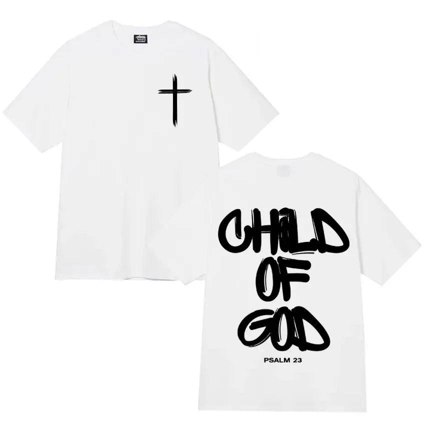 Ghod of God Bible Christian Religious Jesus Graphics Print Women Tshirt Mens Clothing High Quality T Shirt Streetwear