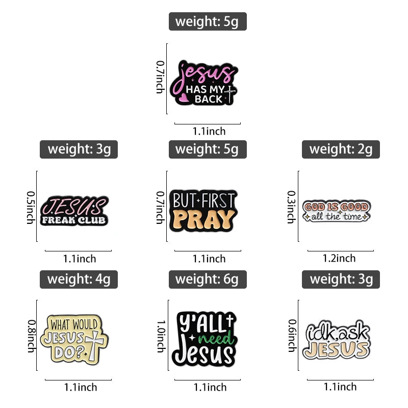 Cartoon Cute JESUS Enamel Pins Christian Clothing Brooch Cute Creative Jesus Lapel Badge Cap Clothes Jewelry Gift Wholesale