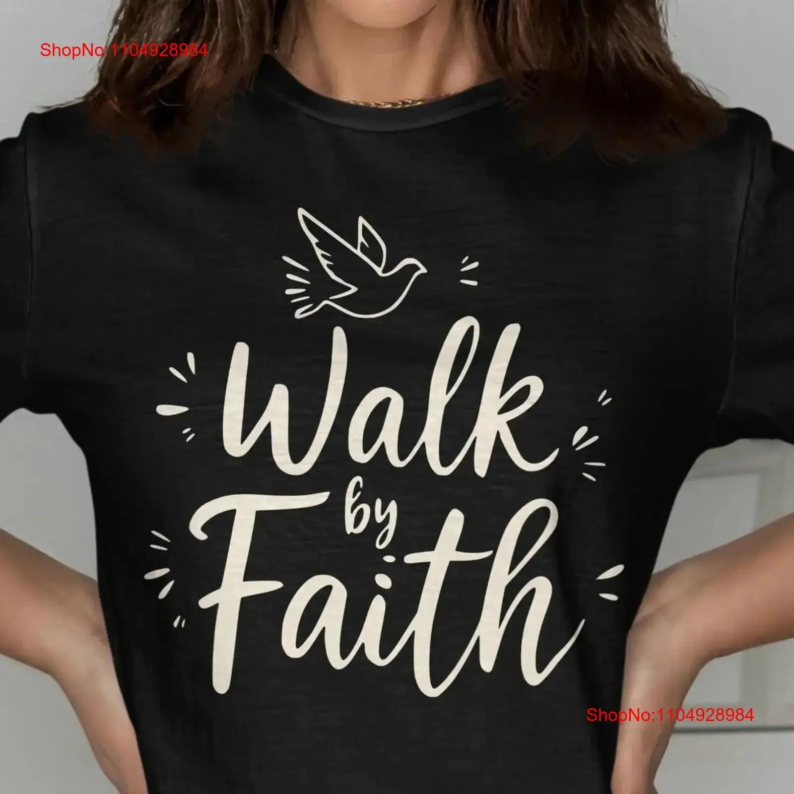 Walk by Faith T Shirt Christian Religious SweaT Bible Verse Apparel Based Inspirational Clothing for Believers vintage Washed