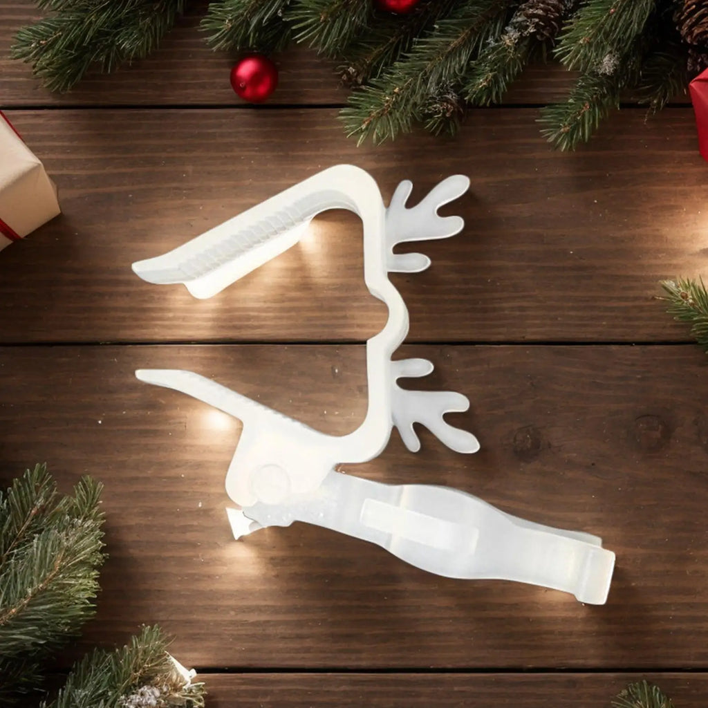 Christmas Light Clips 10-Piece Christmas Gutter LED String Light Clips Festive Lamp Hanger For Soffit Decoration Siding Deck