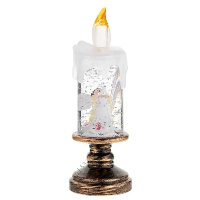 Rotating Snowflakes Projection Crystal Ball Night Light Indoor Dynamic Snow Effect Christmas Decoration Ornament P9YB